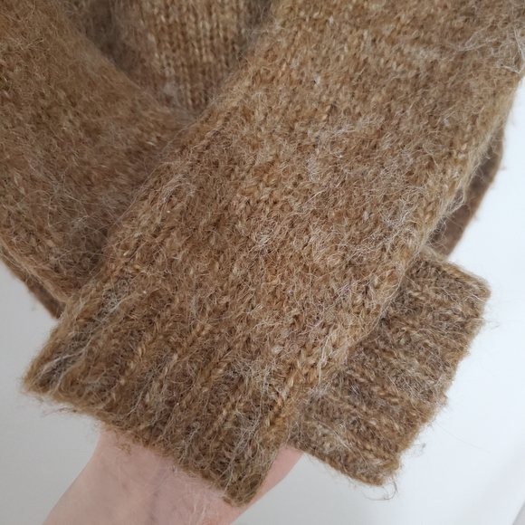 Kaffe Medium Wool Mix Sweater Kasarla Roll Neck Pullover Brown Knit Turtleneck - Picture 3 of 15